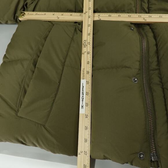 Banana Republic Down Puffer Jacket Mens Large Exploration Green Gorpcore - Picture 13 of 16